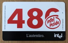 Schede Telefoniche NUOVA OMAGGIO PRIVATE RESE PUBBLICHE 486 INTEL  ROSSA - RARA