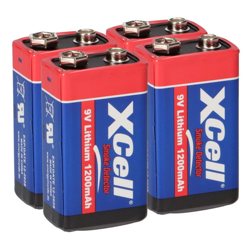 Xcell litio blocco - 4x, 9v