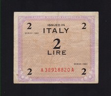 ITALIA - 2 LIRE (monolingue) ALLIED MILITARY CURRENCY / OCCUPAZIONE