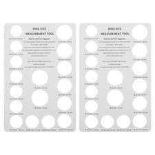  2 Pcs Misuratore Anelli Per