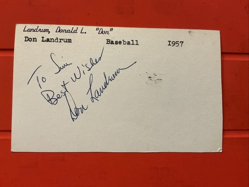 Don landrum mlb - don, 1957