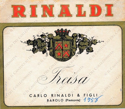 1958 vino freisa carlo - vino,