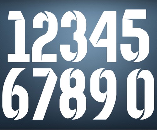 Numeri per maglia - maglia, calcio