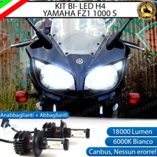 KIT LED H4 6000K YAMAHA FZ1 FAZER 1000 S 18000 LUMEN CANBUS XENO XENON NO ERRORE