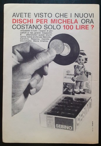Pubblicità dischi per - pubblicità,