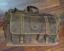 Borsone in pelle/cuoio - fine '800/primi '900