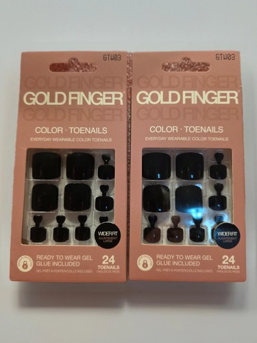 Gel goldfinger color - color, toenails