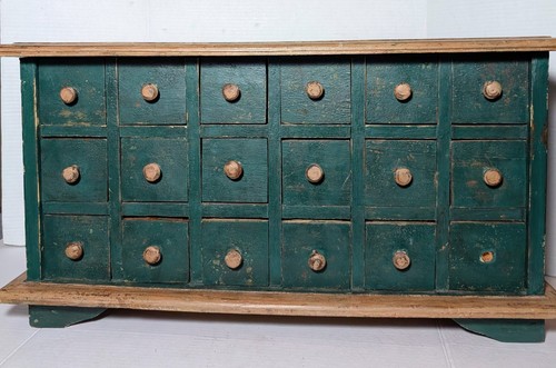 Cassettiera antica farmacia - , 18