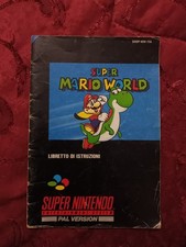 Libretto di istruzioni Super Mario World snes ??, buone condizioni.