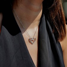 Collana Doppio Cuore per