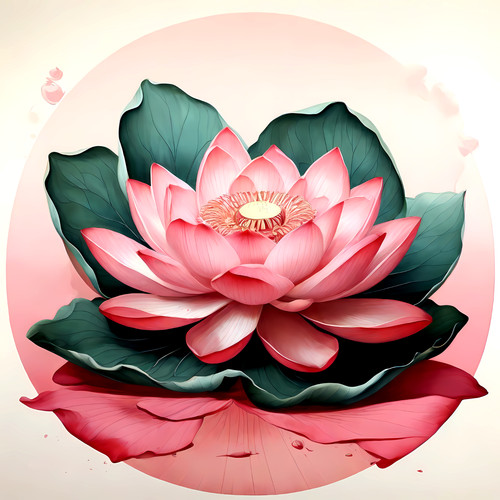 Sacred lotus printable - printable, wall