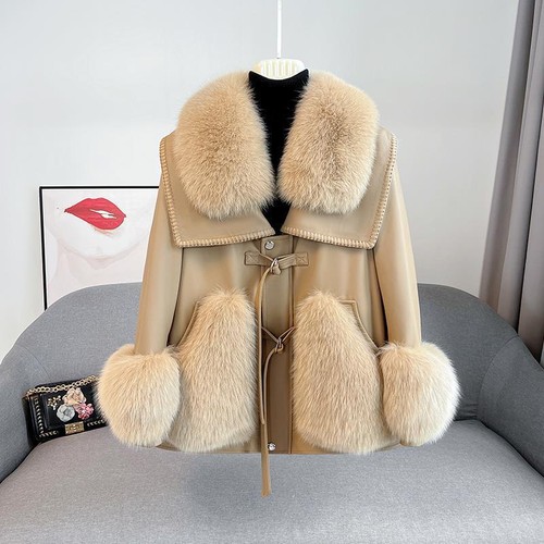 Cappotto pelliccia volpe - cappotto, di
