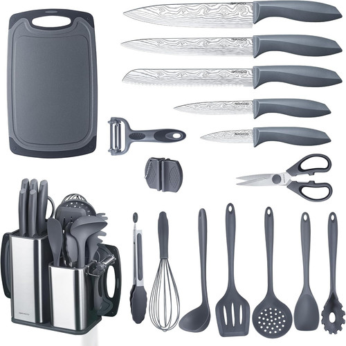 Set coltelli cucina con - set,