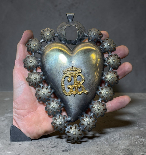 Voto cuore sacro 17x14 cm - ex,
