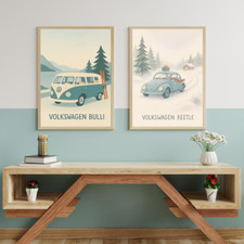 Set di 2 poster retrò -