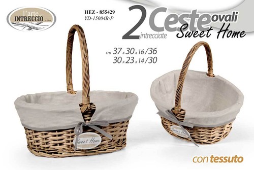 Set ceste vimini con manico - set,