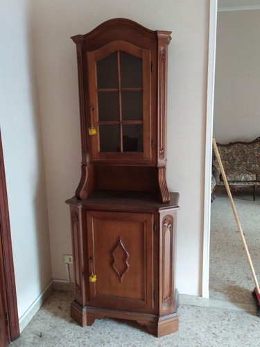 Antica vetrina legno doppio - in,