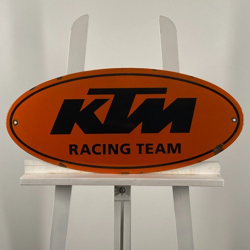 Ktm insegna smaltata - ktm,