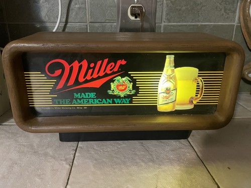 Insegna luminosa birra miller - birra,