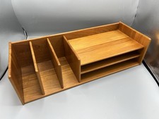 Vintage Nordisk Andels - Organizer da scrivania moderno danese in teak Eksport Mid-Century