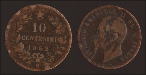 Centesimi 1862 milano - 10, m