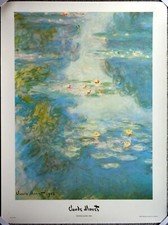 Poster Claude Monet raffigurante ninfee, dipinto 1908, 60 x 80 cm