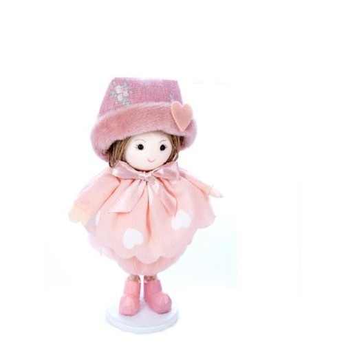 Bambola rosa piedi con - rosa, in