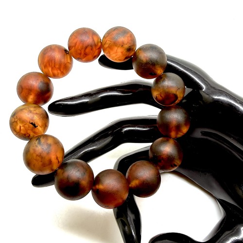 Bracciale ambra rotondo - bracciale,