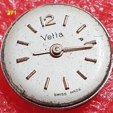 Movimento meccanico bilancere OK Vetta 410 cal. ETA 2410 dial  15 mm vintage old
