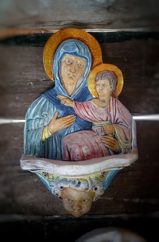 Acquasantiera terracotta