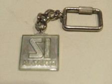 vecchio portachiavi pubblicitario SI ALSARTO PROPOSTE MODA TEMA UOMO metallo di