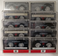 Lotto  10X SONY HF 60 1992 musicassette vergini cassette tape vintage