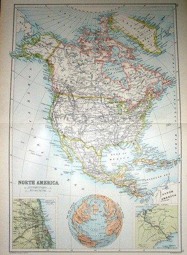 1891 grande mappa nord - ~,