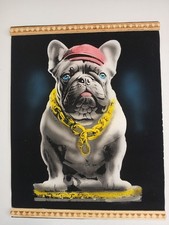 Dipinto olio Bulldog francese