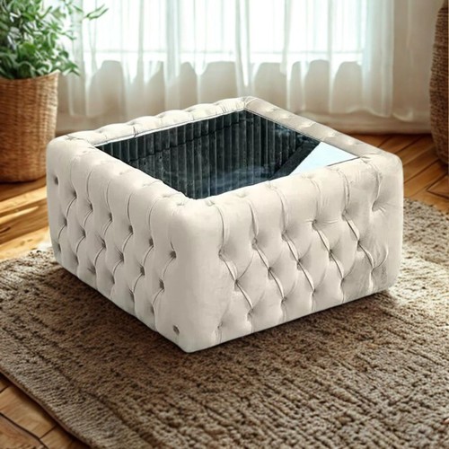 Elegante tavolino pouf - , in