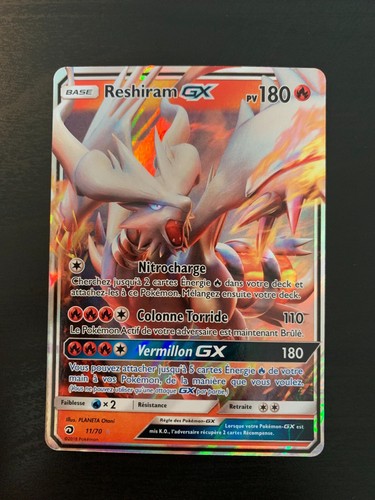 Carte pokémon reshiram gx - carte, :