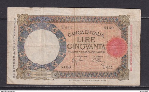 Italia banconota circolata - italia,