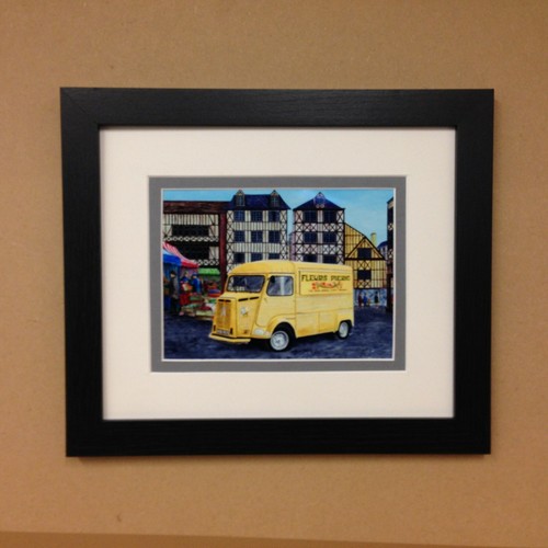 Citroen van framed print - citroen, h