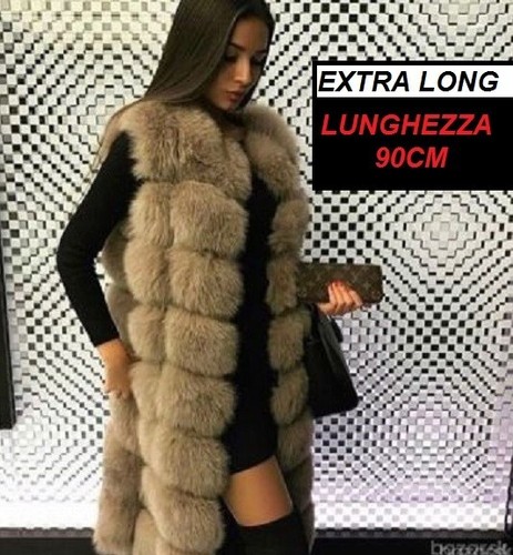 Donna gilet pelliccia vera - gilet,