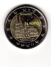 5 PZ 2 EURO COMMEMORATIVO GERMANIA 2011 A D F G J Colonia fdc