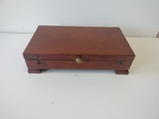 Cassetta In Legno Antica Porta Gioielli 38x22x5 Cm H 10cm Tot