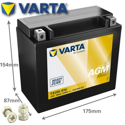 Batteria yamaha yfm 660 fwa - batteria,
