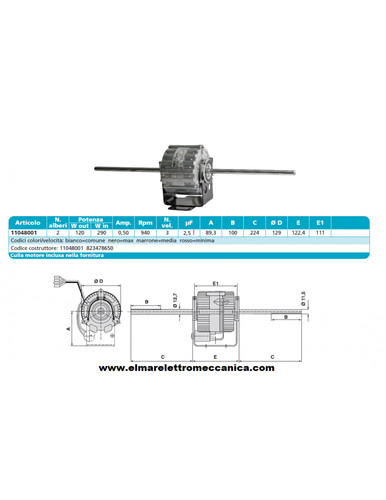 Rpm 11048001 motore - motore, 290