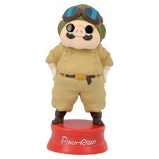 Studio Ghibli Porco Rosso Bubble Head Figure Porco Mini Japan import NUOVO