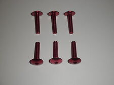 VITI IN ERGAL CARENA TESTA BOMBATA TCBEI M6X30 ROSSE 6 PEZZI