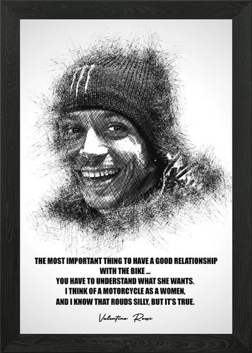 Valentino rossi poster arte - poster,