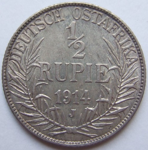 Rupie 1914 j - 1/2, africa