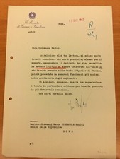 Lettera firmata da Giacinto Bosco