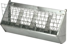 Mangiatoia per conigli con porta fieno 45 cm 4 SCOMPARTI