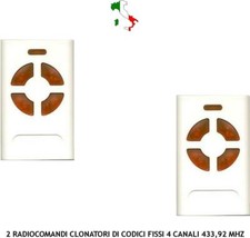 2 RADIOCOMANDI DUPLICATORI